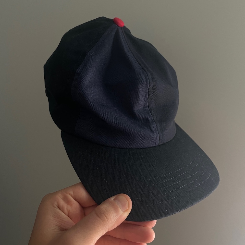 THHEME/ALTERIOR - HERRINGBONE 5-PANEL CAP - NAVY - Picture 3 of 3